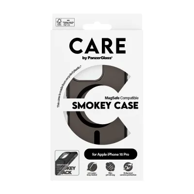 CARE - Puzdro Smokey s MagSafe pre iPhone 16 Pro, čierna