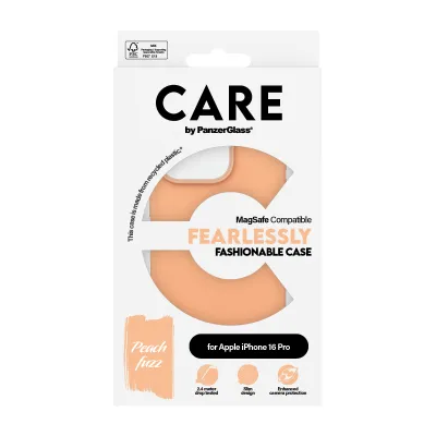 CARE - Puzdro Fearlessly s MagSafe pre iPhone 16 Pro, peachy