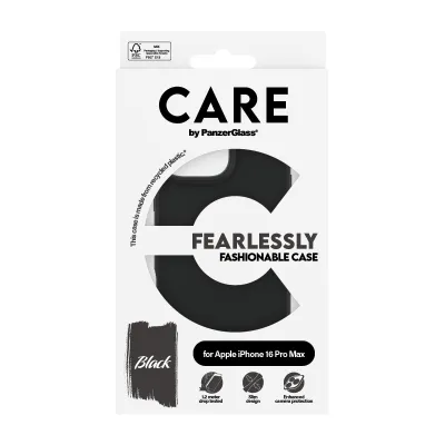 CARE - Puzdro Fearlessly pre iPhone 16 Pro Max, čierna