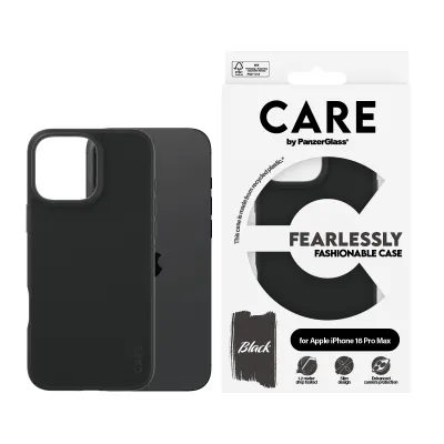 CARE - Puzdro Fearlessly pre iPhone 16 Pro Max, čierna
