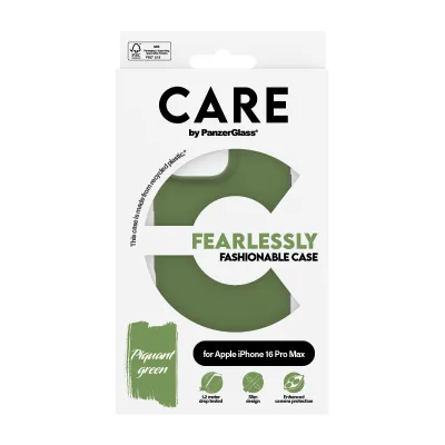 CARE - Puzdro Fearlessly pre iPhone 16 Pro Max, zelená