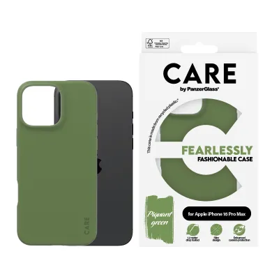 CARE - Puzdro Fearlessly pre iPhone 16 Pro Max, zelená