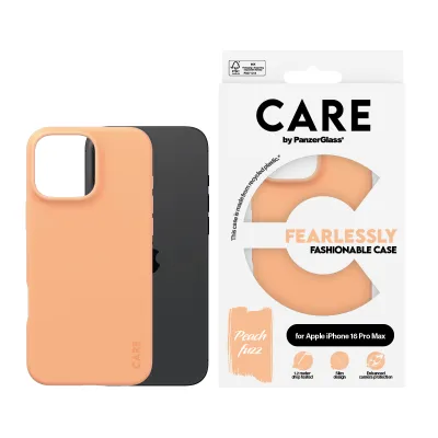 CARE - Puzdro Fearlessly pre iPhone 16 Pro Max, peachy