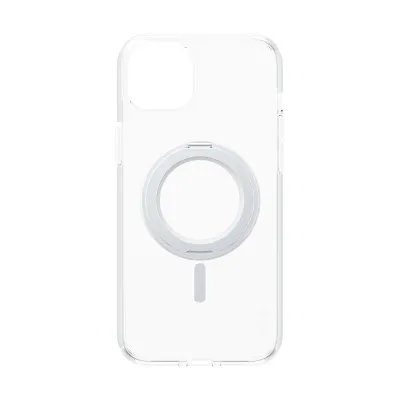 CARE - Puzdro Kickstand s MagSafe pre iPhone 15 Pro Max, strieborná