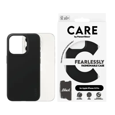CARE - Puzdro Fearlessly pre iPhone 15 Pro, čierna