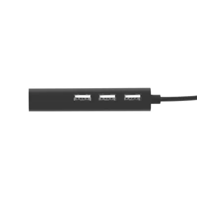 Natec - Dragonfly rozbočovač 3x USB-A HUB + RJ45, čierna