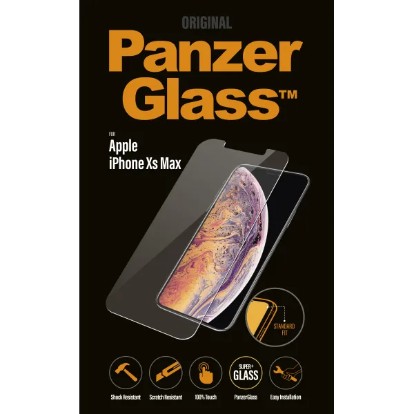 PanzerGlass - Tvrdené sklo Standard Fit pre iPhone XS Max, číra