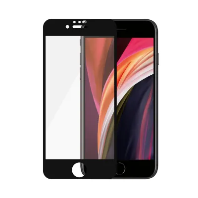 PanzerGlass - Tvrdené sklo Case Friendly AB pre iPhone SE 2022/SE 2020/8/7/6s/6, čierna