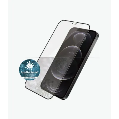 PanzerGlass - Tvrdené sklo Case Friendly AB pre iPhone 12/12 Pro, čierna