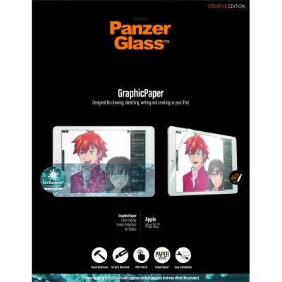 PanzerGlass - GraphicPaper Case Friendly AB pre iPad 10,2'', číra