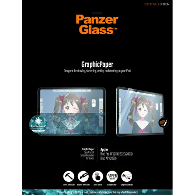 PanzerGlass - GraphicPaper Case Friendly AB pre iPad Pro 11''/Air 10,9'', číra