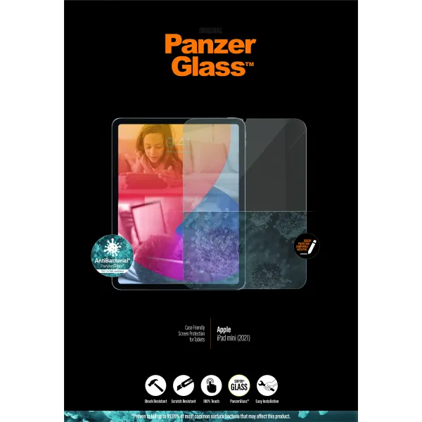 PanzerGlass - Tvrdené sklo Case Friendly AB pre iPad mini 8,3'', číra