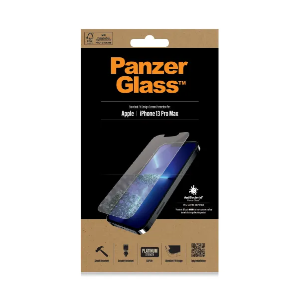PanzerGlass - Tvrdené sklo Standard Fit AB pre iPhone 13 Pro Max, číra