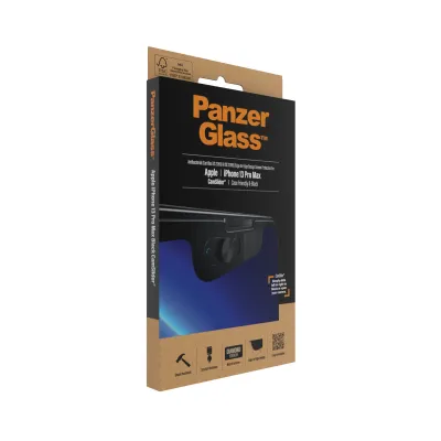 PanzerGlass - Tvrdené sklo Case Friendly CamSlider AB pre iPhone 13 Pro Max, čierna