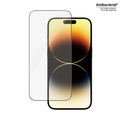 PanzerGlass - Tvrdené sklo UWF AB s aplikátorom pre iPhone 14 Pro, čierna
