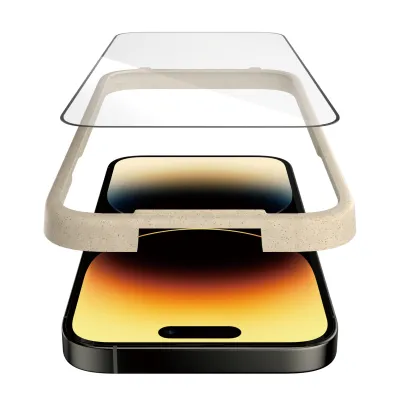 PanzerGlass - Tvrdené sklo UWF AB s aplikátorom pre iPhone 14 Pro, čierna