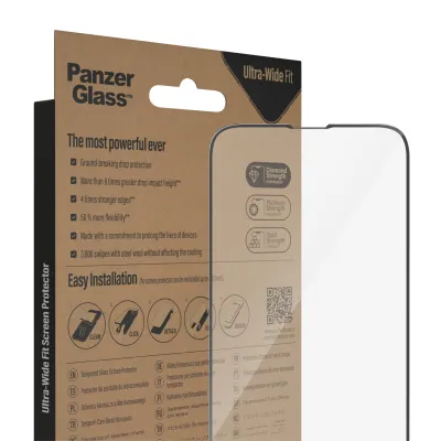 PanzerGlass - Tvrdené sklo UWF AB s aplikátorom pre iPhone 14 Plus/13 Pro Max, čierna