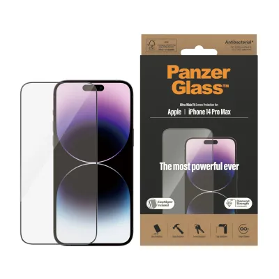 PanzerGlass - Tvrdené sklo UWF AB s aplikátorom pre iPhone 14 Pro Max, čierna