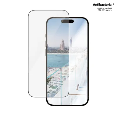 PanzerGlass - Tvrdené sklo UWF Anti-Reflective AB s aplikátorom pre iPhone 14 Pro, čierna