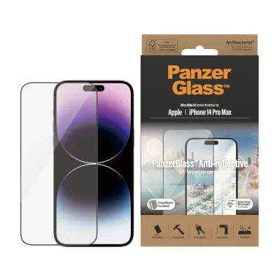 PanzerGlass - Tvrdené sklo UWF Anti-Reflective AB s aplikátorom pre iPhone 14 Pro Max, čierna
