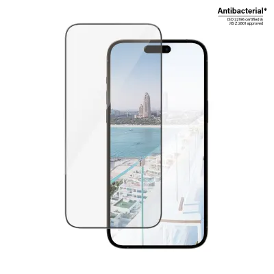 PanzerGlass - Tvrdené sklo UWF Anti-Reflective AB s aplikátorom pre iPhone 14 Pro Max, čierna