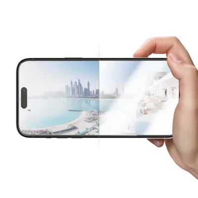 PanzerGlass - Tvrdené sklo UWF Anti-Reflective AB s aplikátorom pre iPhone 14 Pro Max, čierna