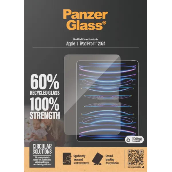 PanzerGlass - Tvrdené sklo UWF pre iPad Pro 11'', číra