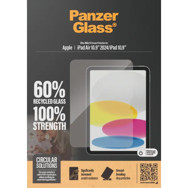 PanzerGlass - Tvrdené sklo UWF pre iPad 10,9"/iPad Air 11'', číra