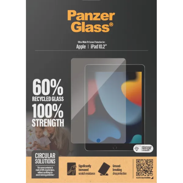 PanzerGlass - Tvrdené sklo UWF pre iPad 10,2'', číra