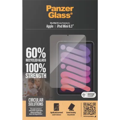 PanzerGlass - Tvrdené sklo UWF pre iPad mini 8,3'', číra