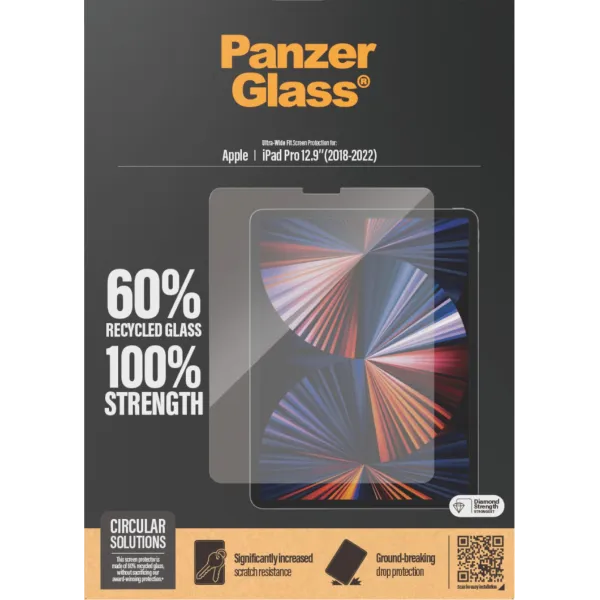 PanzerGlass - Tvrdené sklo UWF pre iPad Pro 12,9'', číra