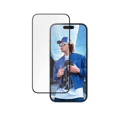 PanzerGlass - Tvrdené sklo UWF Ceramic s aplikátorom pre iPhone 16/15, číra