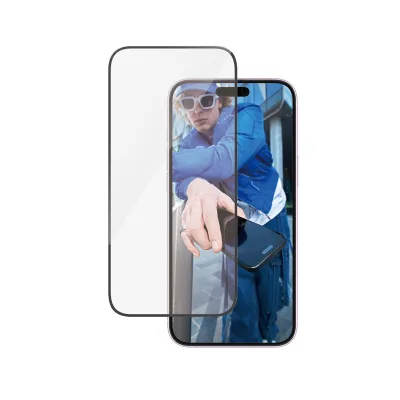 PanzerGlass - Tvrdené sklo UWF s aplikátorom pre iPhone 16 Plus/15 Plus, čierna