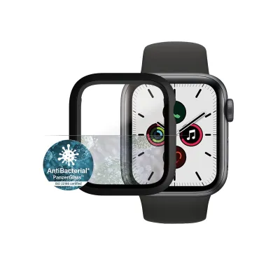 PanzerGlass - Tvrdené sklo Full Body AB pre Apple Watch SE/6/5/4 40 mm, čierna