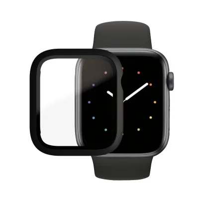 PanzerGlass - Tvrdené sklo Full Body AB pre Apple Watch SE/6/5/4 44 mm, čierna