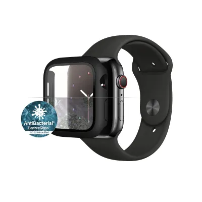 PanzerGlass - Tvrdené sklo Full Body AB pre Apple Watch SE/6/5/4 44 mm, čierna