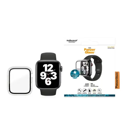 PanzerGlass - Tvrdené sklo Full Body AB pre Apple Watch SE/6/5/4 40 mm, číra