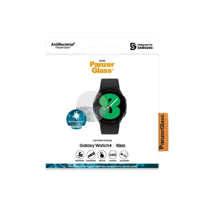 PanzerGlass - Tvrdené sklo Flat Glass AB pre Samsung Galaxy Watch 4 40 mm, číra