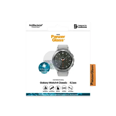 PanzerGlass - Tvrdené sklo Flat Glass AB pre Samsung Galaxy Watch 4 Classic 46 mm, číra