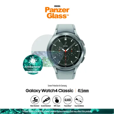 PanzerGlass - Tvrdené sklo Flat Glass AB pre Samsung Galaxy Watch 4 Classic 42 mm, číra