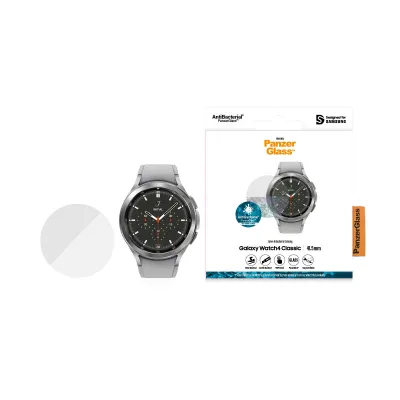 PanzerGlass - Tvrdené sklo Flat Glass AB pre Samsung Galaxy Watch 4 Classic 42 mm, číra