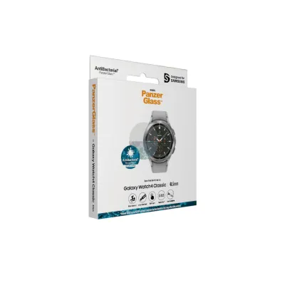 PanzerGlass - Tvrdené sklo Flat Glass AB pre Samsung Galaxy Watch 4 Classic 42 mm, číra