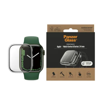 PanzerGlass - Tvrdené sklo Full Body AB pre Apple Watch 8/7 41 mm, číra