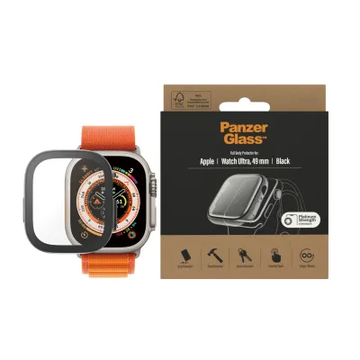 PanzerGlass - Tvrdené sklo Full Body AB pre Apple Watch Ultra 49 mm, čierna