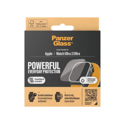 PanzerGlass - Tvrdené sklo AB pre Apple Watch Ultra 2/Ultra, číra