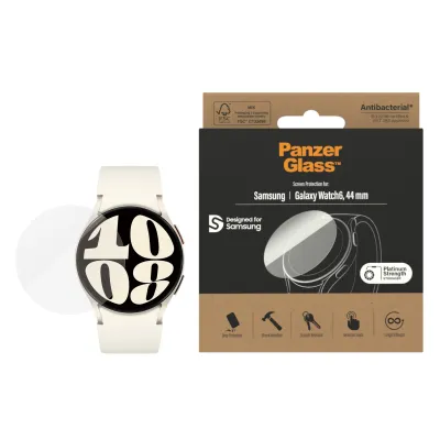 PanzerGlass - Tvrdené sklo Flat Glass AB pre Samsung Galaxy Watch6 44 mm, číra