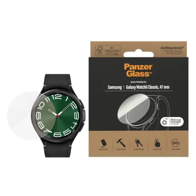 PanzerGlass - Tvrdené sklo Flat Glass AB pre Samsung Galaxy Watch6 47 mm, číra