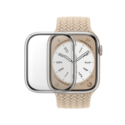 PanzerGlass - Tvrdené sklo Full Body D3O pre Apple Watch 9/8/7 45 mm, transparentná