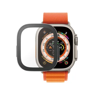PanzerGlass - Tvrdené sklo Full Body D3O pre Apple Watch Ultra/Ultra 2, čierna