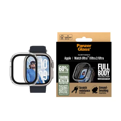 PanzerGlass - Tvrdené sklo Full Body pre Apple Watch Ultra 2024/Ultra 2/Ultra, číra